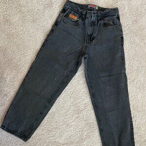 MEN EMPYRE BLACK RELAXED JEANS